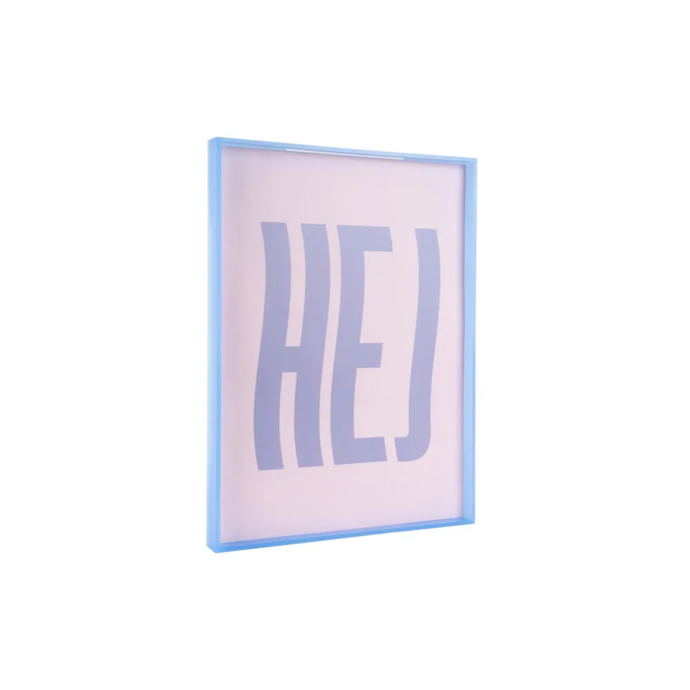 Present Time wanddecoratie Hej Large - paars - 3x31x41cm