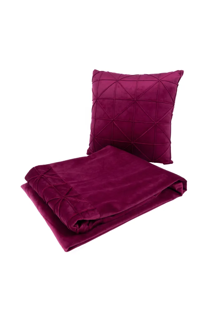Set van deken en Sierkussen Flat Kayoom