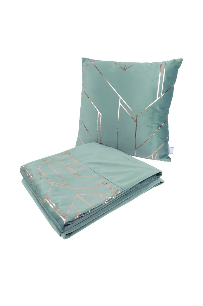 Set van deken en Sierkussen Flow Kayoom