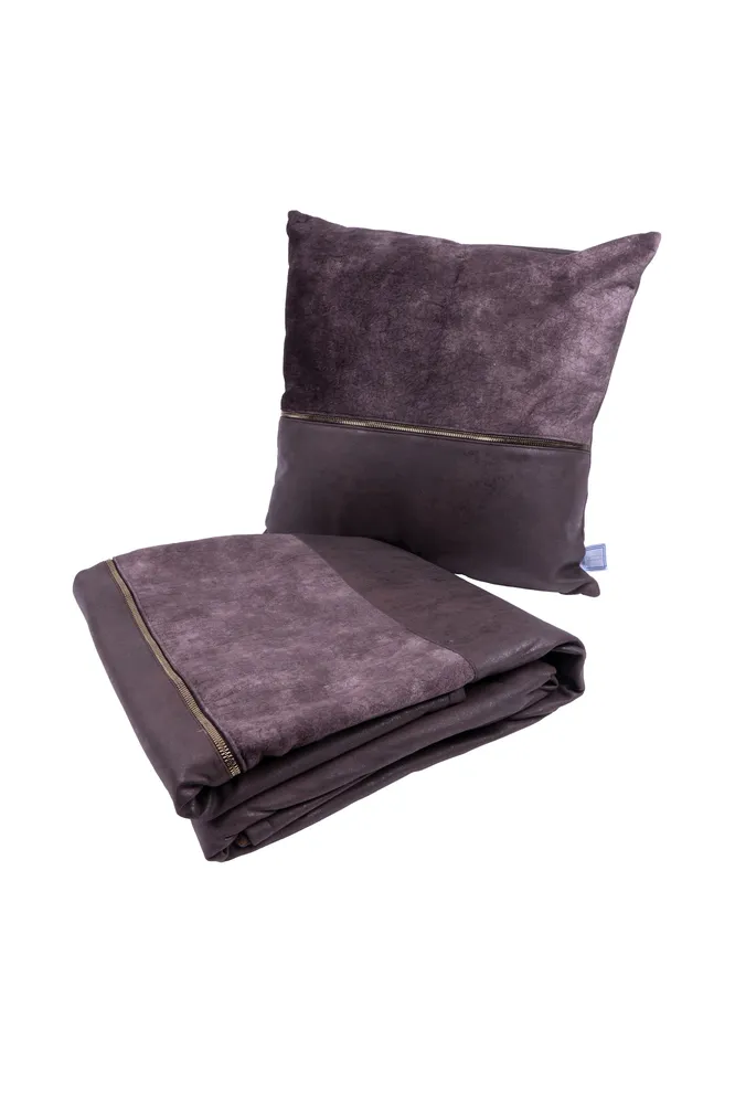 Set van deken en Sierkussen Picco Kayoom