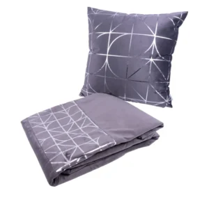 Set van deken en Sierkussen Shapes Kayoom