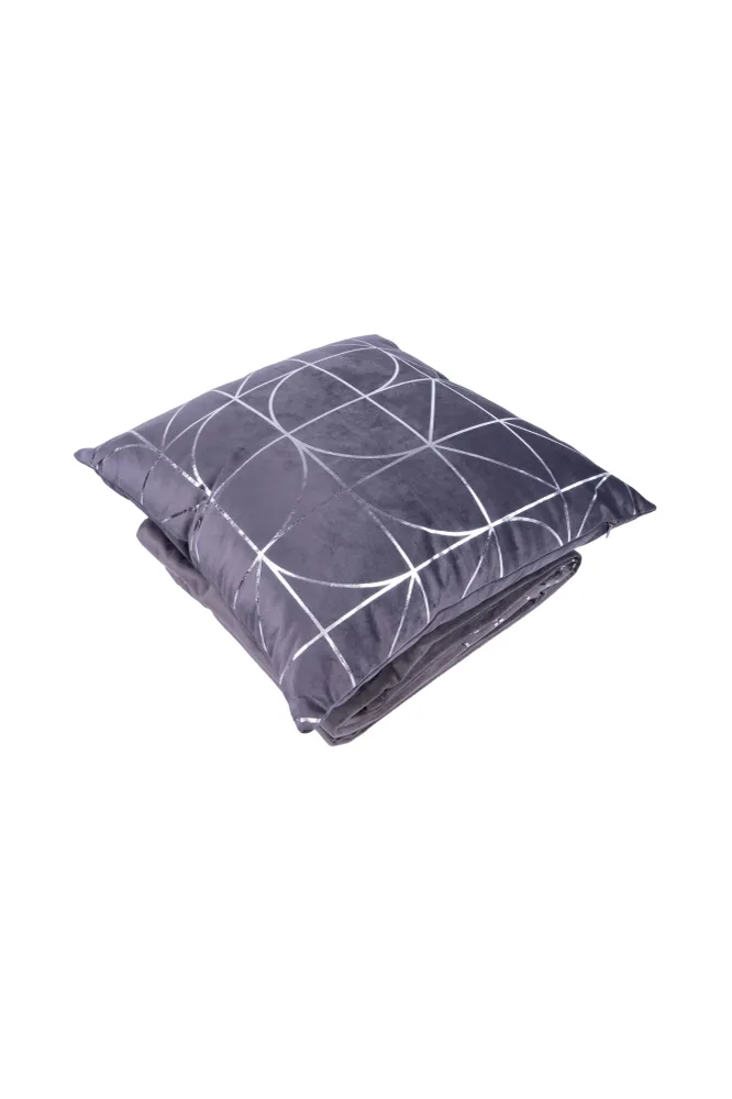 Set van deken en Sierkussen Shapes Kayoom