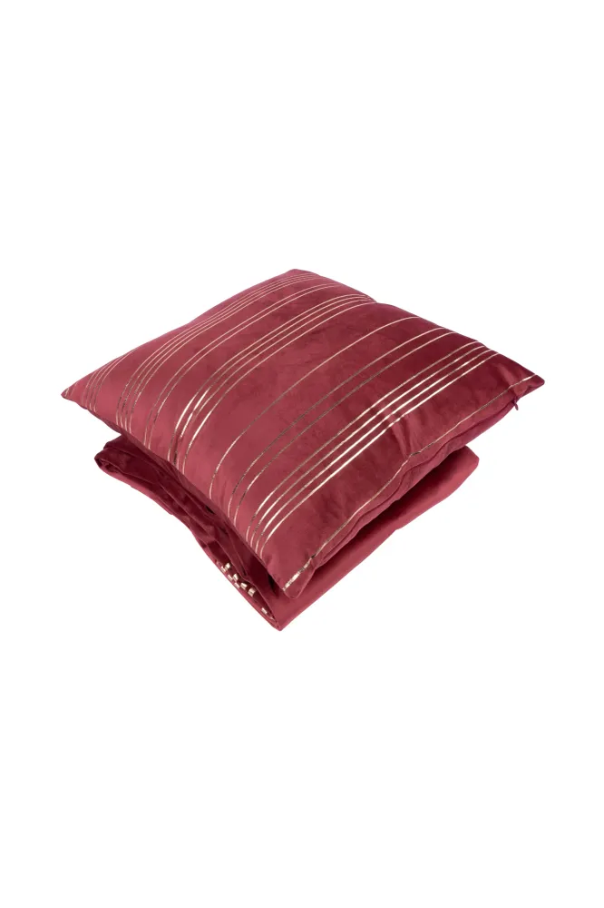 Set van deken en Sierkussen Stripe Kayoom