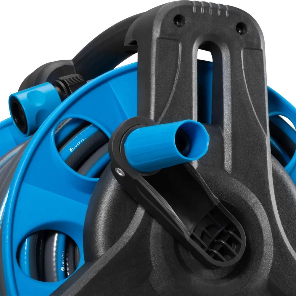 Mobiele Slanghaspel Basic - 30 Meter - Blauw - Inclusief toebehoren Hosel