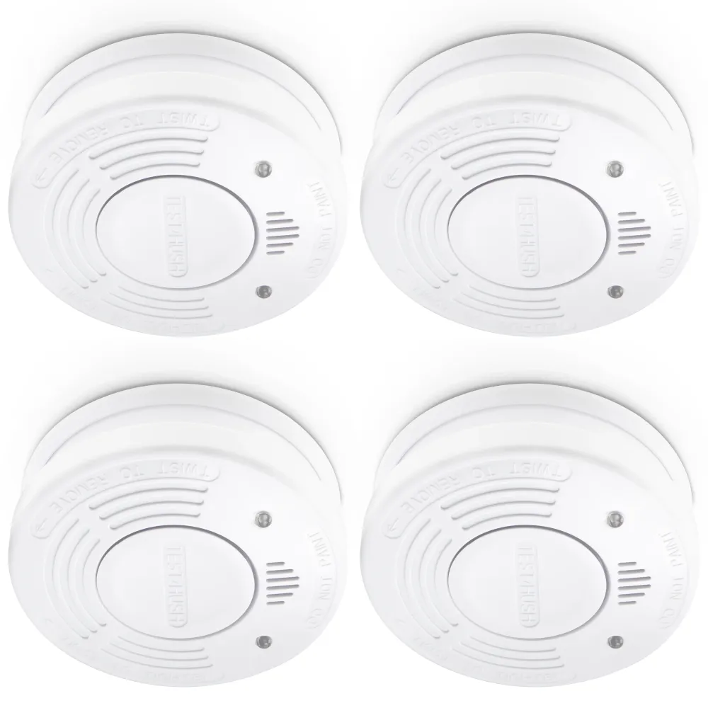 Alecto SA-110 QUAD - Rookmelder met 10 jaar sensor en batterij, 4 pack