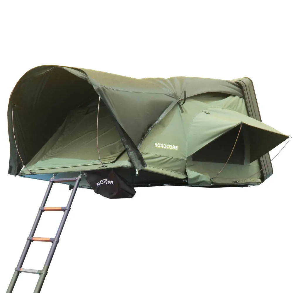 Nordcore Rooftop tent Summit Pro XL, Groen met Beschermkap