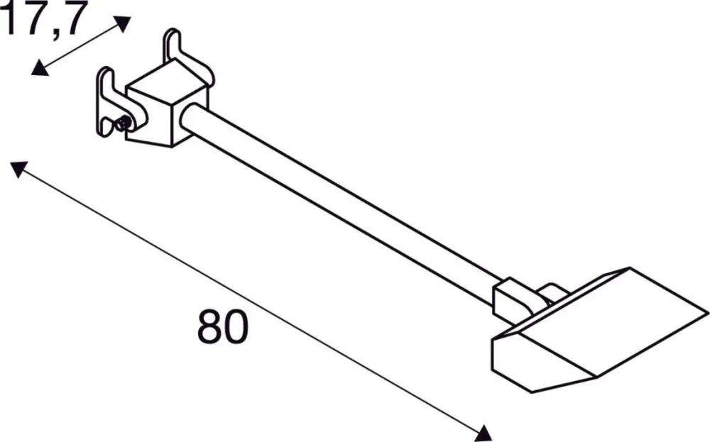 SLV Buitenlamp TODAY PRO IP65 Wit met Opberghaak