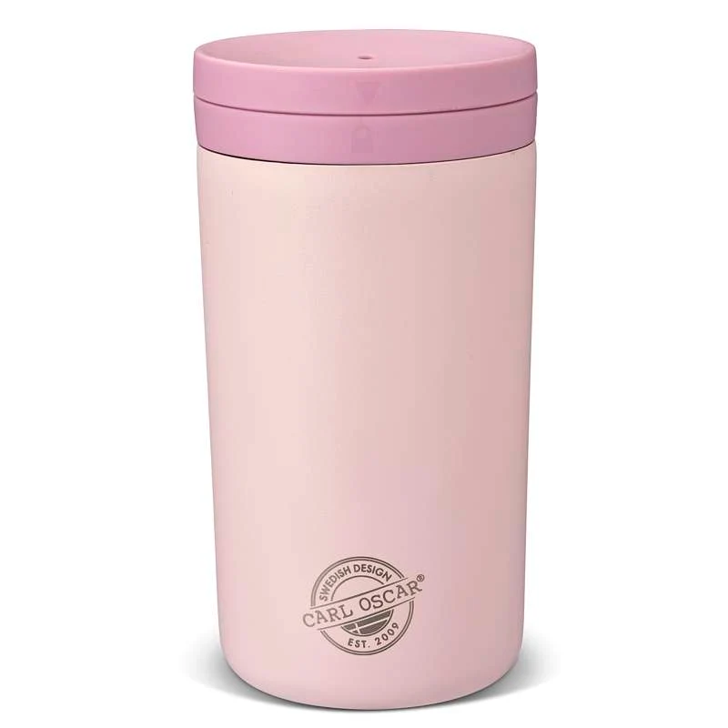 Ergonomische Carl Oscar Twist n´ Sip TEMP Cup Termokop - Rosa