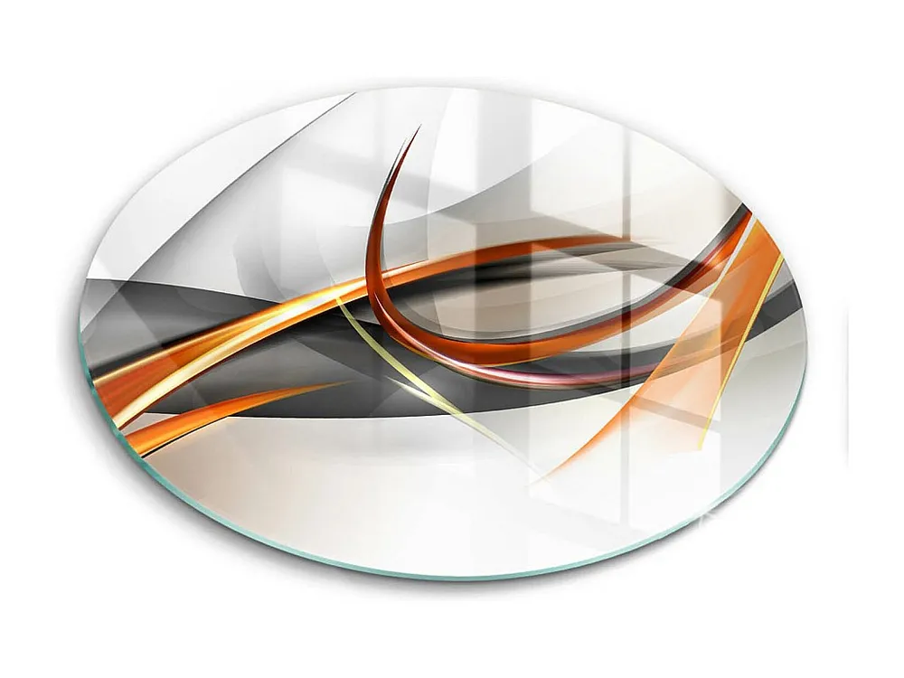 Rond glazen keukenblad, 30 cm Moderne vormen