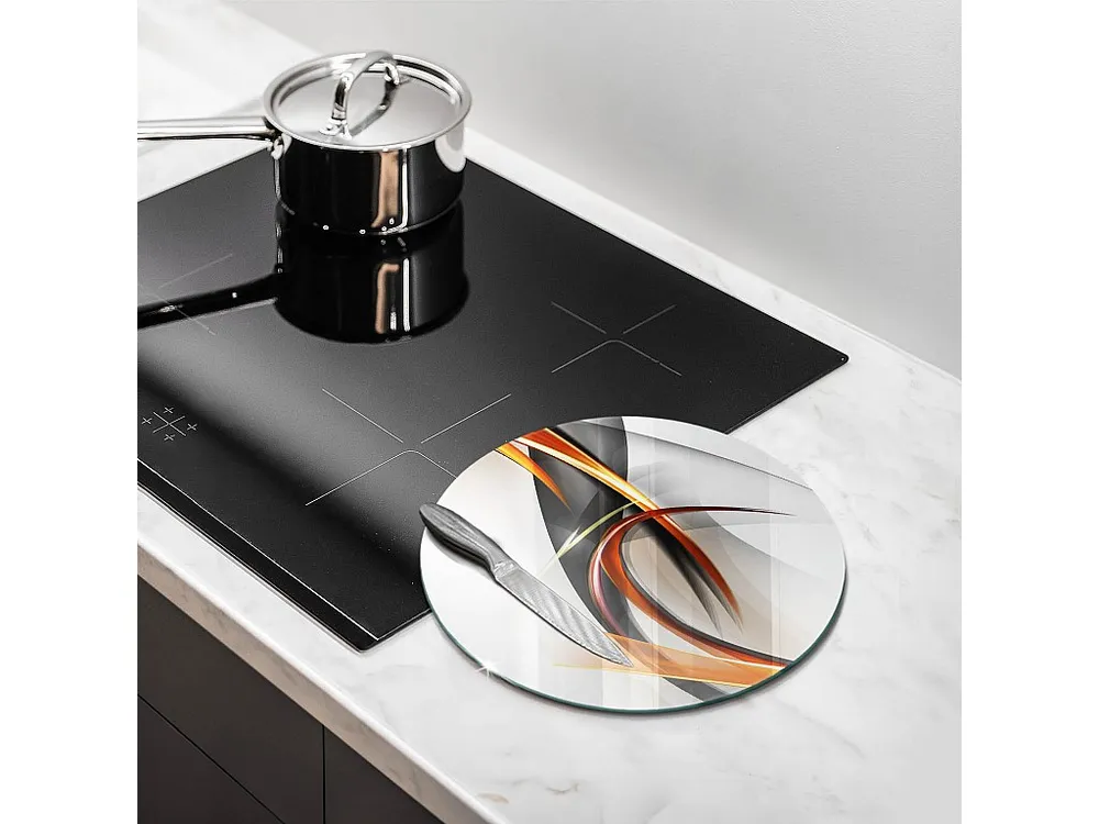 Rond glazen keukenblad, 30 cm Moderne vormen