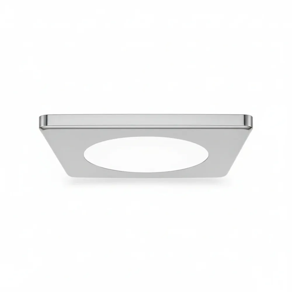 SOLALED DOWNLIGHT CUADRADO SQUARE 9W. 127V. 6500 K SOBRE PONER-EMPOTRAR PLATA *** SIN TIEMPO DE ENTREGA *** SOLA BASIC
