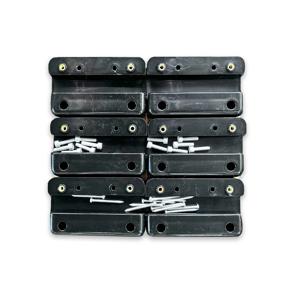 SolarFam platte brackets zwart (Set van 6)