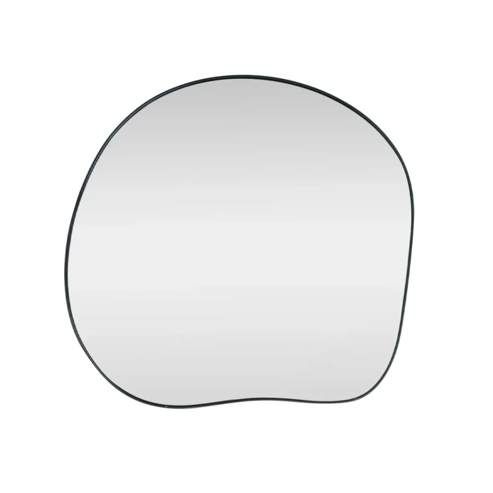 Organische Spiegel - 80 cm - Zwart Metaal