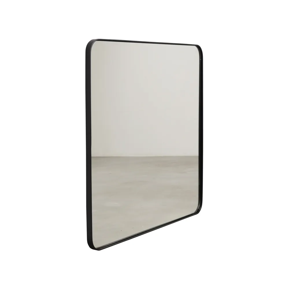 Vierkante Zwarte Spiegel - 80×80cm