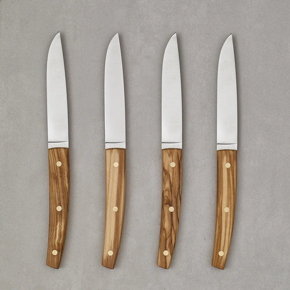 Set van 4 Lisbon Olive Tree steakmessen ICEL