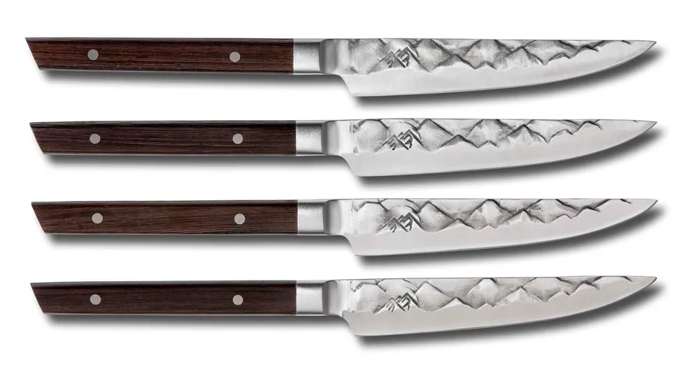 BARE Cookware Steakmessen 4st. met slijpsteen