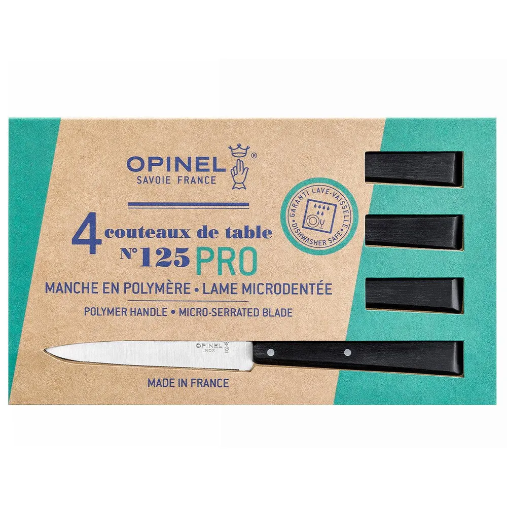 Opinel Steakmessen 'N°125 Pro' Zwart