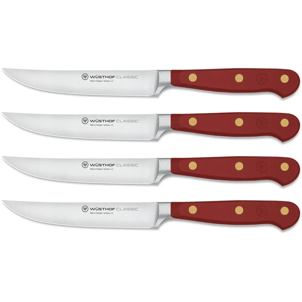 Wusthof Steakmessen 12cm 4 Stuks 'Classic Color Tasty Sumac'