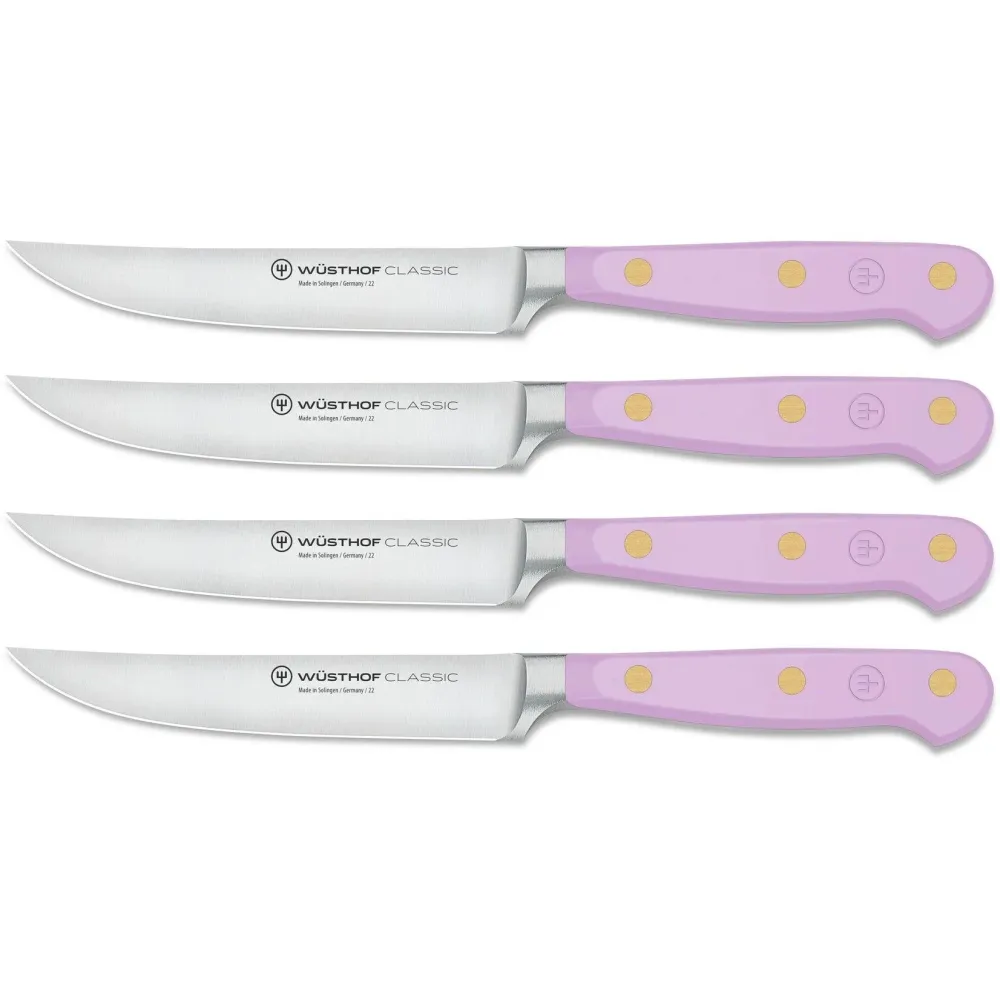 Wusthof Steakmessen 12cm 4 Stuks 'Classic Color Purple Yam'