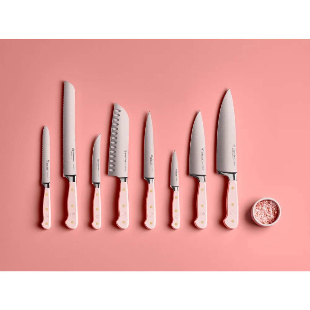 Wusthof Steakmessen 12cm 4 Stuks 'Classic Color Pink Himalayan Salt'
