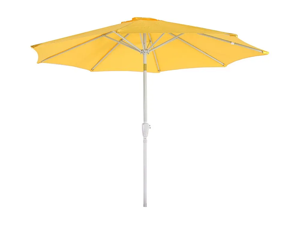Parasol Asti Ø 2,7m kantelbaar, geel MCW