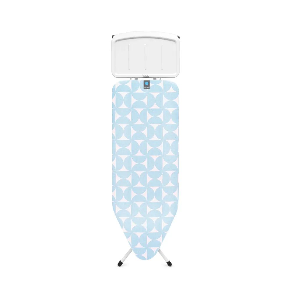 Brabantia Strijkplank C, 124x45 cm, solide stoomunithouder, PerfectFlow - Fresh Breeze