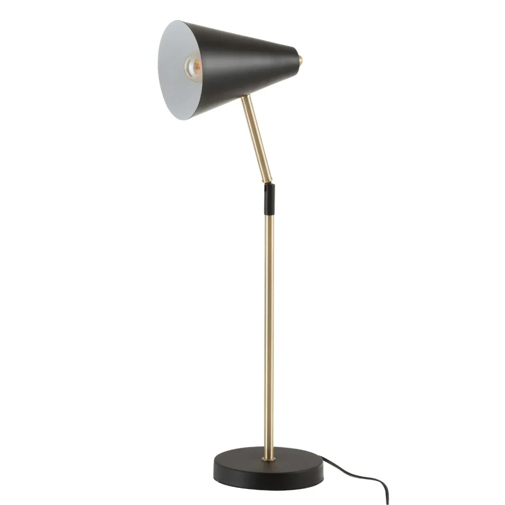 Bureaulamp Design Zwart Goud Jolipa