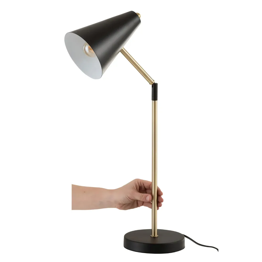 Bureaulamp Design Zwart Goud Jolipa