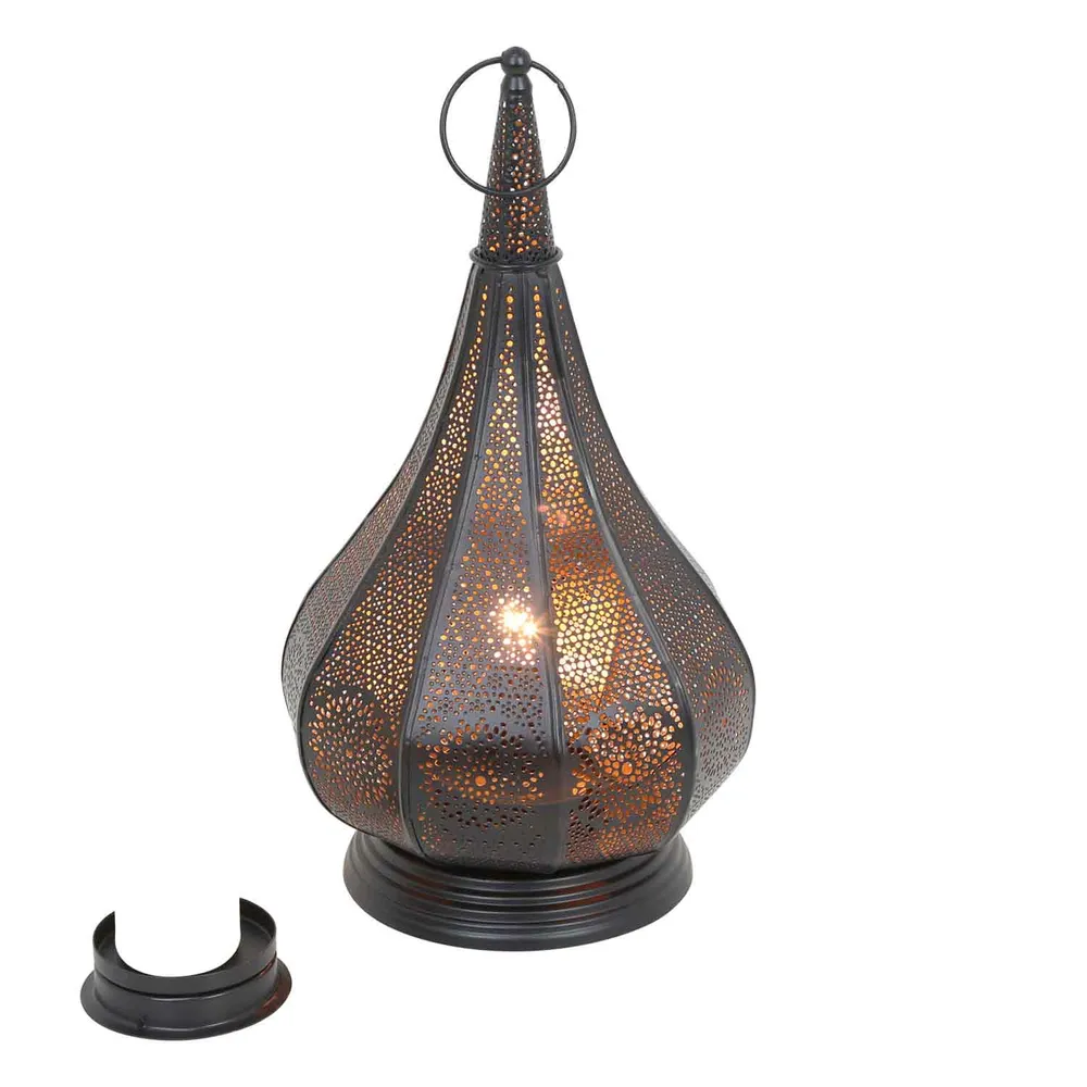 Oosterse lamp Monza zwart