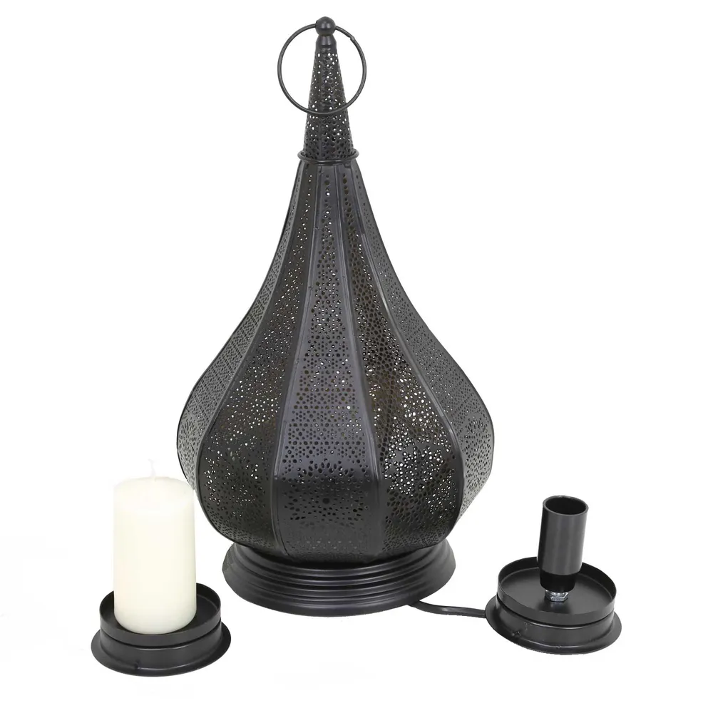 Oosterse lamp Monza zwart