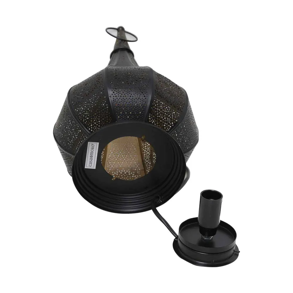Oosterse lamp Monza zwart