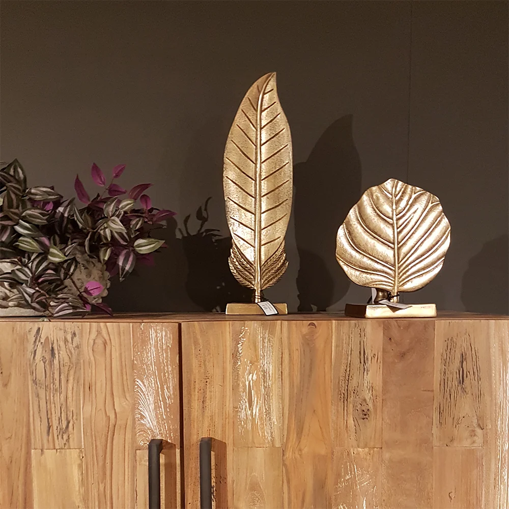 Tafellamp goud blad Pol Collections