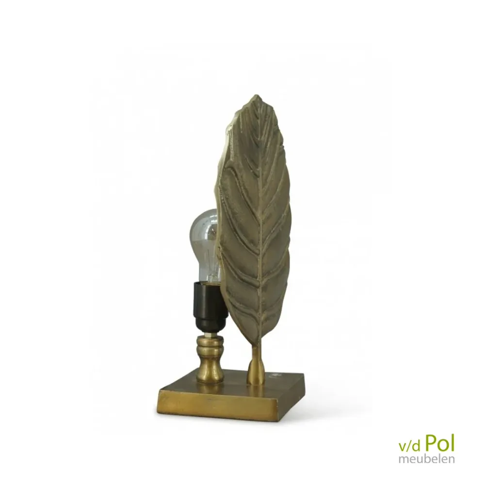Tafellamp goud blad Pol Collections