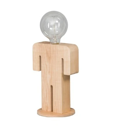 Lamp mannetje hout V/d Pol verlichting
