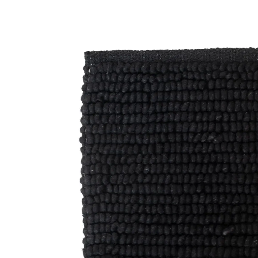 Vloerkleed - Mini Loop - Handgeweven - Zwart