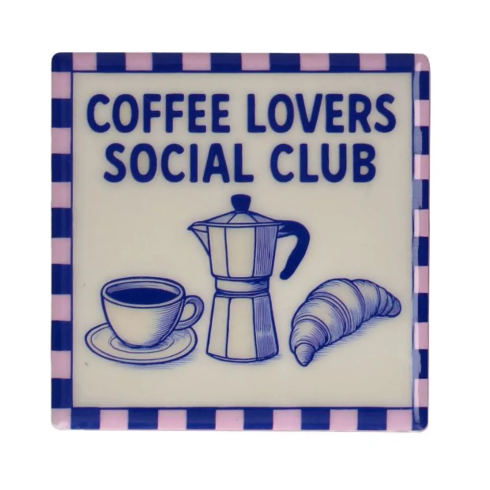 Tegeltje " Coffee lovers "