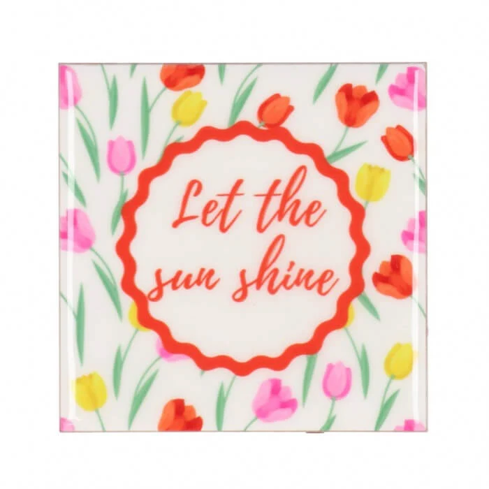 Tegeltje " let sun shine "