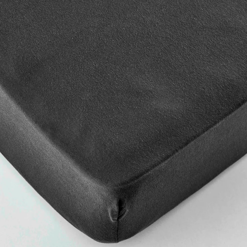 KH JERSEY FITTED SHEET ANTHRACITE DEU (100x200+30) KARACA HOME