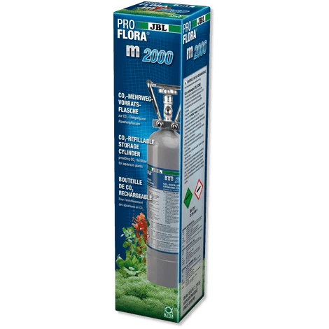 JBL ProFlora m2000 SILVER (CO2-fles) - Navulbare fles gevuld met 2 kg CO2
