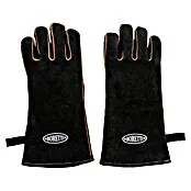 Boretti Barbecuehandschoen - Zwart, Leer