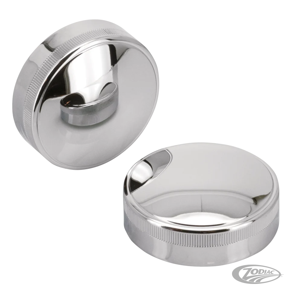 Chr gascap set BT65-72 vented+non-vntd Harley-Davidson