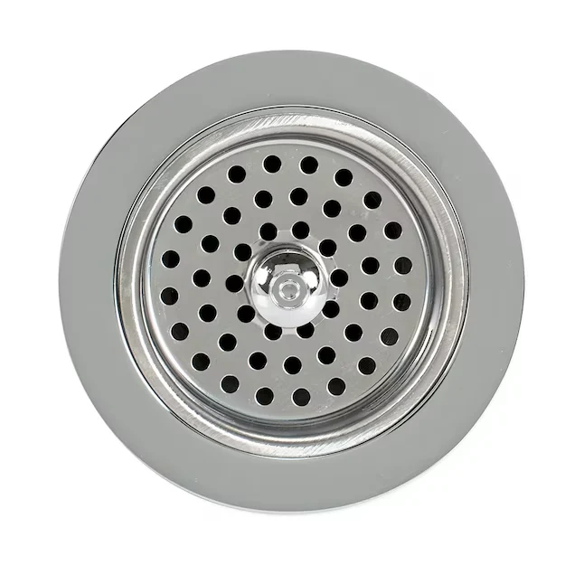 Eastman 4- Hoogglans Chrome Brass Rust Resistant Strainer Lock Mount Included