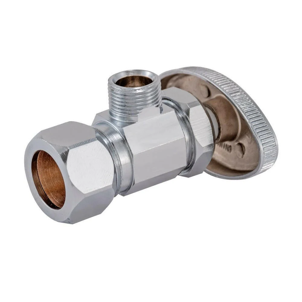 Eastman Multi-Turn Angle Stop Valve No Nut or Sleeve – 5/8 . OD Comp x 3/8 . OD Comp