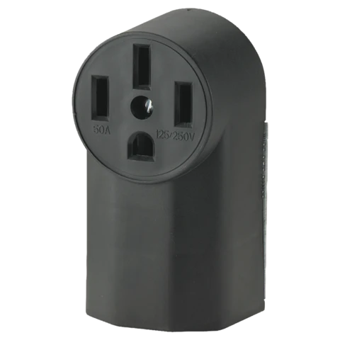 Eastman 4 Wire 50 Amp Square Surface Mount Range Receptacle
