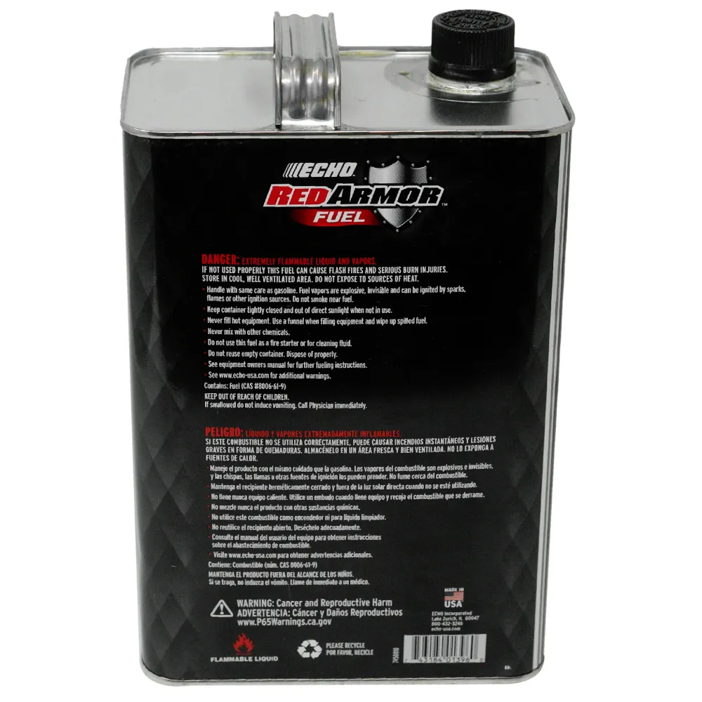 Echo Rood Armor 50:1 Pre-mixed Ethanol Free Fuel 110 Oz.