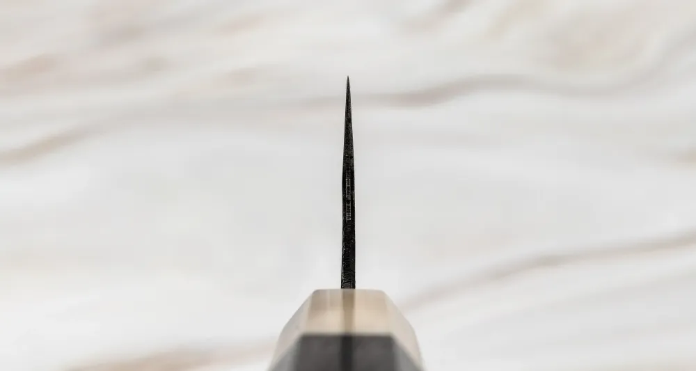 Kurogane Bunka Aogami #2 Kuro-uchi Ebony Blond Buffalo 165mm (6.5")
