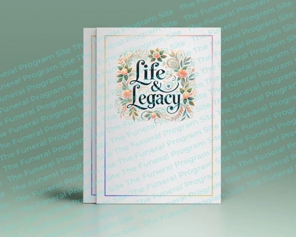 Life Legacy Funeral Program Title