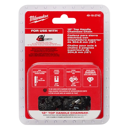 MILWAUKEE 12" Top Handle Chainsaw Chain