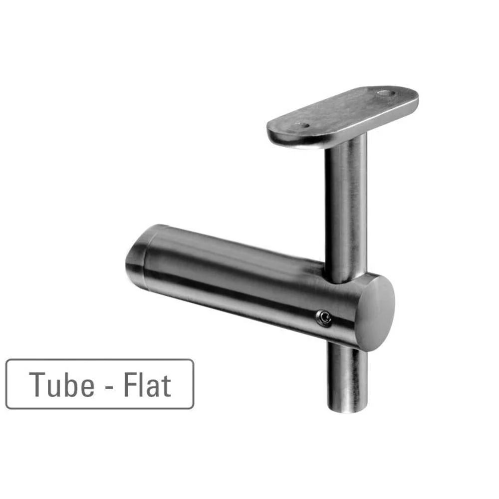 Q-railing Bracket Square Profile Handrail (Round Profile, Height Regelbaar, Tube Mount) (1-1/2'' Diameter)
