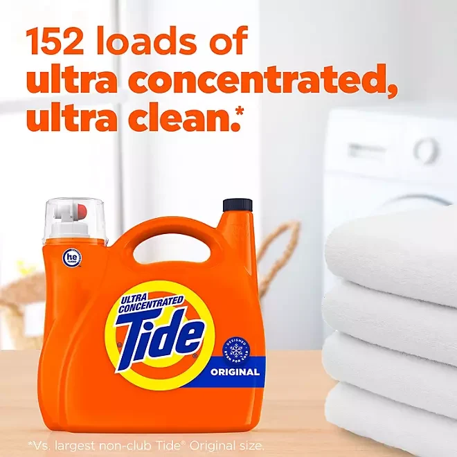 Tide Ultra Concentrated Liquid Laundry Detergent, Oorspronkelijk (170 fl. oz.)